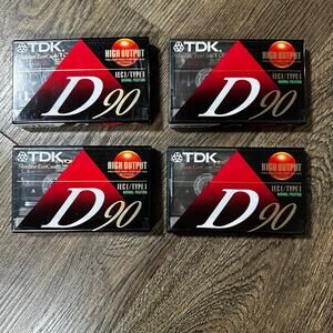 TDK D90 Slimline EcoCase IECI/TYPE1 High Output Cassette 4pk